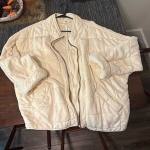 FREE PEOPLE Dolman Quilted Knit Jacket